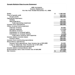 Multi Step Income Statement With Taxes gratis en premium templates