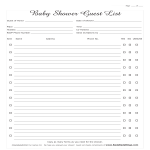 template topic preview image Baby Shower Guest List