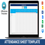 Vorschaubild der VorlageMonthly Attendance sheet