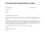 Promotion Congratulations Letter gratis en premium templates