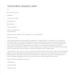 template topic preview image Appeal Letter Of Termination