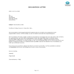 Sample Declination Letter gratis en premium templates