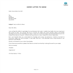 Sorry Letter To Mom gratis en premium templates