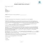 Short Sale Letter 1 gratis en premium templates
