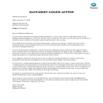 template preview imageGuitarist Cover Letter