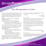 Formal Resignation Letter Due To Relocation gratis en premium templates