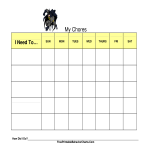 template topic preview image Sample Children's Chore Chart