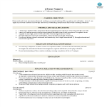 template topic preview image Banking Customer Service Representative CV Sample