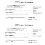 template topic preview image Printable T Shirt Order Form