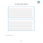 template topic preview image 3x5 Index Card Template