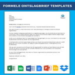 Formele Ontslagbrief gratis en premium templates