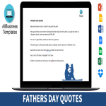 Fathersday Quotes gratis en premium templates