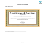 template topic preview image Baptismal certificate