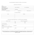 template topic preview image Credit Application Sheet Template