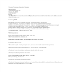 template topic preview image Finance Research Associate Resume