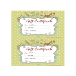 Homemade Gift Certificate Word gratis en premium templates