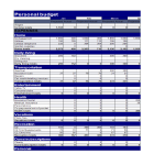 Vorschaubild der VorlagePersonal Budget Excel Template