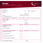 Child Medical History Form gratis en premium templates