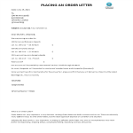 Order Letter Example gratis en premium templates