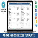 Phone book in Excel format free gratis en premium templates