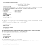 template topic preview image Contract Administration Resume