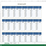 Employee Monthly Shift Schedule Excel template gratis en premium templates