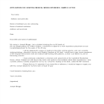 Hospital Work Application Letter gratis en premium templates