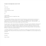 template topic preview image Job Application Letter For Hr
