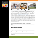 Printable Relocation Budget Planner gratis en premium templates