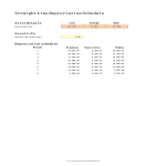 Straight-line Depreciation Schedule gratis en premium templates
