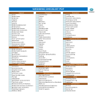 Wedding Checklist PDF gratis en premium templates