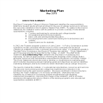 Business Marketing Plan Word gratis en premium templates