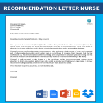 Recommendation Letter For Nursing Job gratis en premium templates
