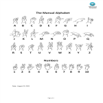 Sign Language Alphabet Chart gratis en premium templates
