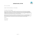 Vorschaubild der VorlageDeparture Letter