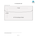 A7 Envelope template gratis en premium templates