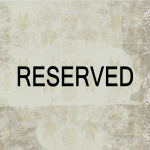 Reserved Sign plate gratis en premium templates