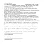 Lawn Service Contract Sample gratis en premium templates