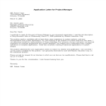 template topic preview image Application Letter for Project Manager