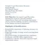 template topic preview image Recruiter Resume