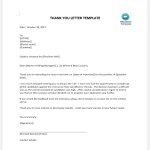 Thank You Interview Letter Email gratis en premium templates