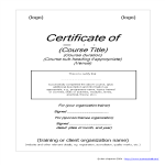 template topic preview image Training Certificate
