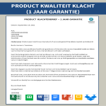 template topic preview image Product Klacht Brief Opmaak