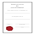 Vorschaubild der VorlageCertificate Of Achievement Formal Style