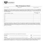 Peer Evaluation Assessment Form gratis en premium templates