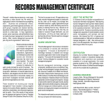 Records Management Training Certificate gratis en premium templates