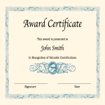 Blank Certificate For Word gratis en premium templates