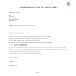 Authorization Letter to Claim ID Card gratis en premium templates