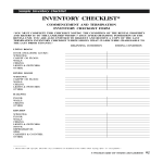 Property Inventory Checklist example gratis en premium templates