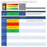 Project Status report Excel spreadsheet sample gratis en premium templates